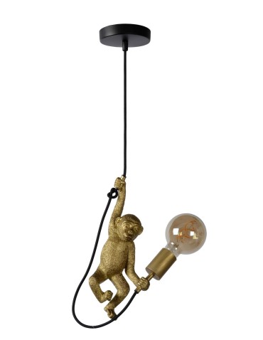 Lucide EXTRAVAGANZA CHIMP Pendant Black 1xE27 Retro Style 10402/01/30 - product 2