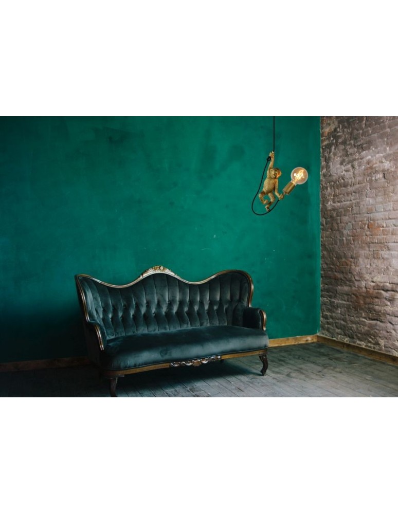 Pendant lamps - Lucide EXTRAVAGANZA CHIMP Pendant Black 1xE27 Retro Style 10402/01/30 - product kolory-swiatla.pl 4