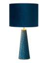 Lucide EXTRAVAGANZA VELVET Table Turquoise 1xE27 Retro Style 10501/81/37