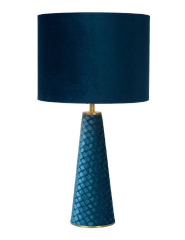 Lucide EXTRAVAGANZA VELVET Table Turquoise 1xE27 Retro Style 10501/81/37 - product 2