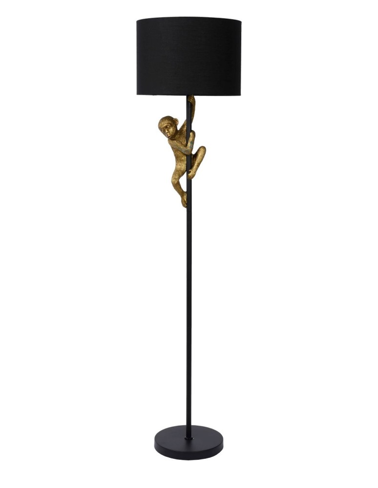 Lucide EXTRAVAGANZA CHIMP Floor Lamp Black 1xE27 Retro Style 10702/81/30