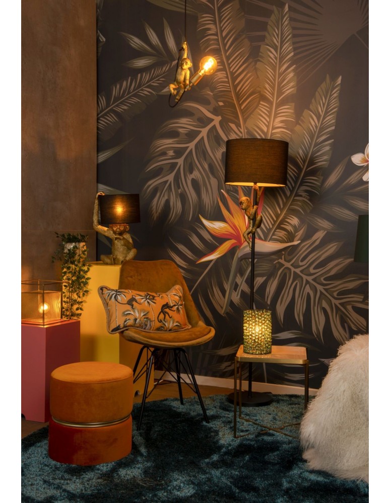 Lucide EXTRAVAGANZA CHIMP Floor Lamp Black 1xE27 Retro Style 10702/81/30