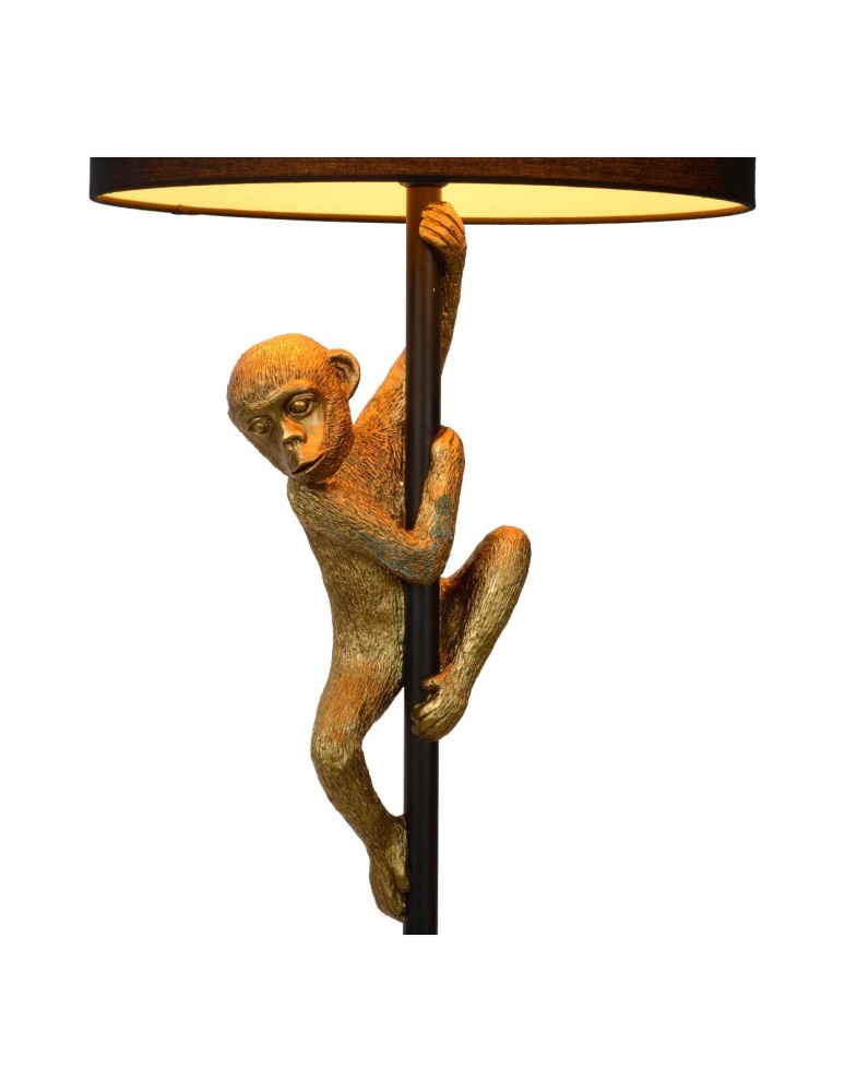 Lucide EXTRAVAGANZA CHIMP Floor Lamp Black 1xE27 Retro Style 10702/81/30