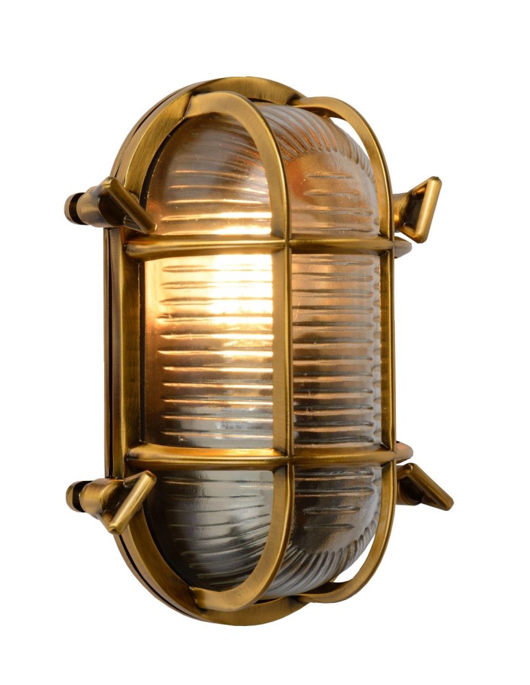 Outdoor wall lamps - Lucide DUDLEY Wall Mounted Gold Matte/Brass 1xE27 Retro Style IP65 11891/20/02 - product kolory-swiatla.pl 1