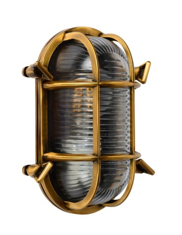 Lucide DUDLEY Ścienna Złoty Matowy/Mosiądz 1xE27 Styl Retro IP65 11891/20/02 - produkt 2