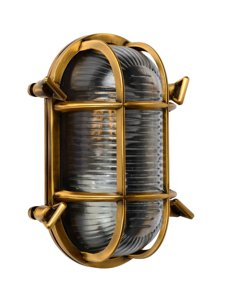 Outdoor wall lamps - Lucide DUDLEY Wall Mounted Gold Matte/Brass 1xE27 Retro Style IP65 11891/20/02 - product kolory-swiatla.pl 2