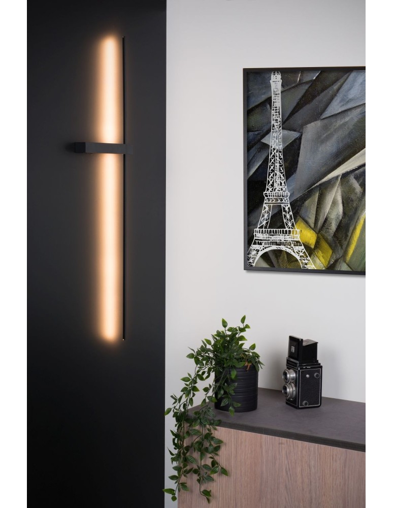 Minimalist wall lamps - Lucide SEGIN Wall Mounted Black 1xLED Modern Style 12200/90/30 - product kolory-swiatla.pl 2