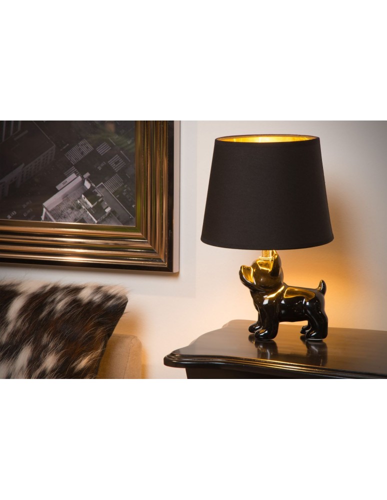 Designer table lamps - Lucide EXTRAVAGANZA SIR WINSTON Table Black 1xE14 Retro Style 13533/81/30 - product kolory-swiatla.pl 3