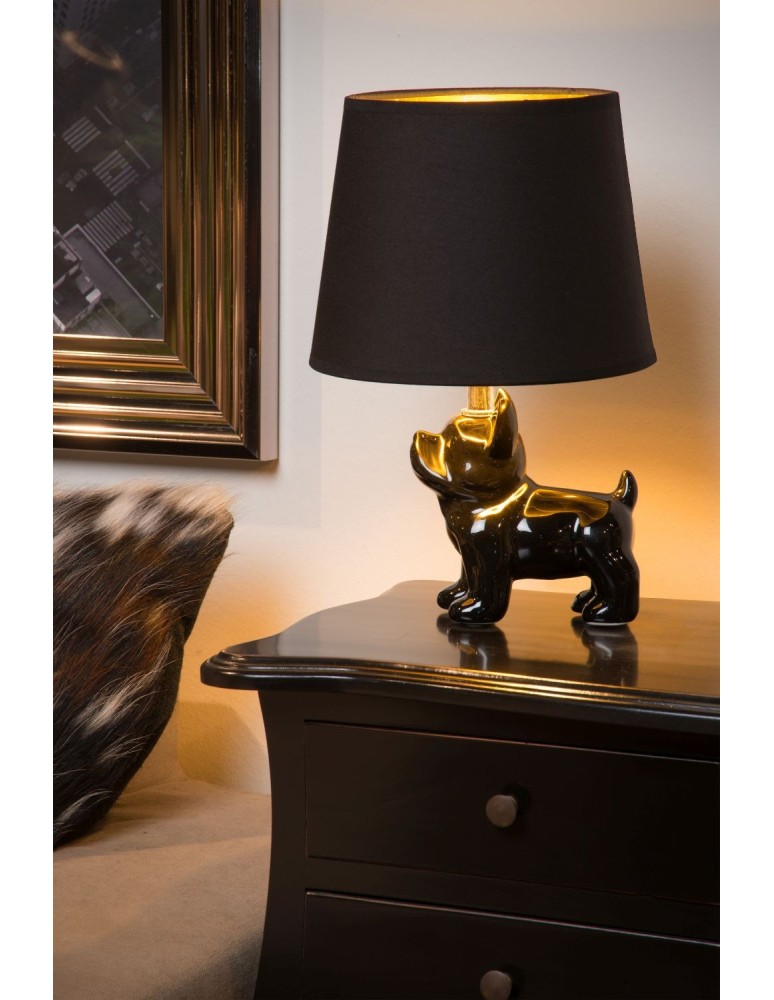 Designer table lamps - Lucide EXTRAVAGANZA SIR WINSTON Table Black 1xE14 Retro Style 13533/81/30 - product kolory-swiatla.pl 4