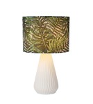 Table lamps with lampshade - Lucide SERENOA Table White 1xE14 Antique Style 13536/81/31 - product 1