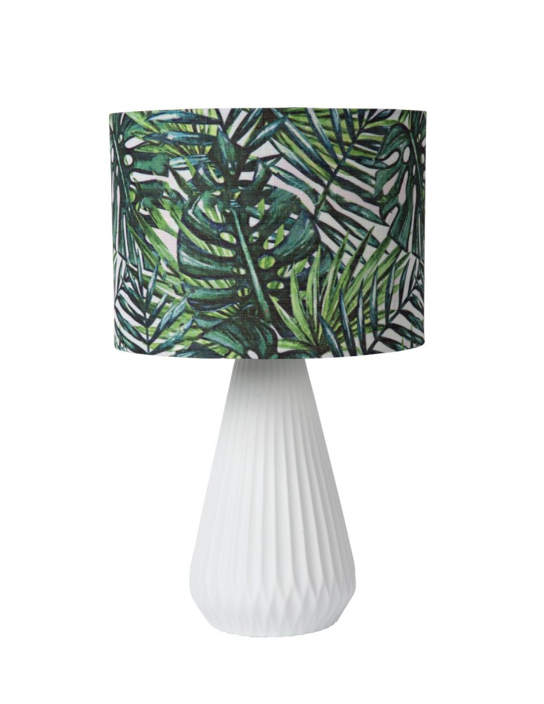 Table lamps with lampshade - Lucide SERENOA Table White 1xE14 Antique Style 13536/81/31 - product kolory-swiatla.pl 2