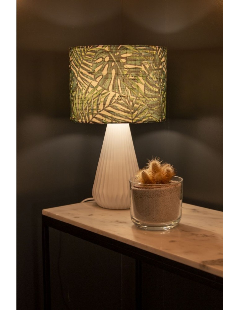 Table lamps with lampshade - Lucide SERENOA Table White 1xE14 Antique Style 13536/81/31 - product kolory-swiatla.pl 3