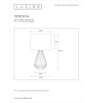 Lampy stołowe z abażurem - Lucide SERENOA Stołowa Biały 1xE27 Styl Zabytkowy 13537/81/31 - produkt 4