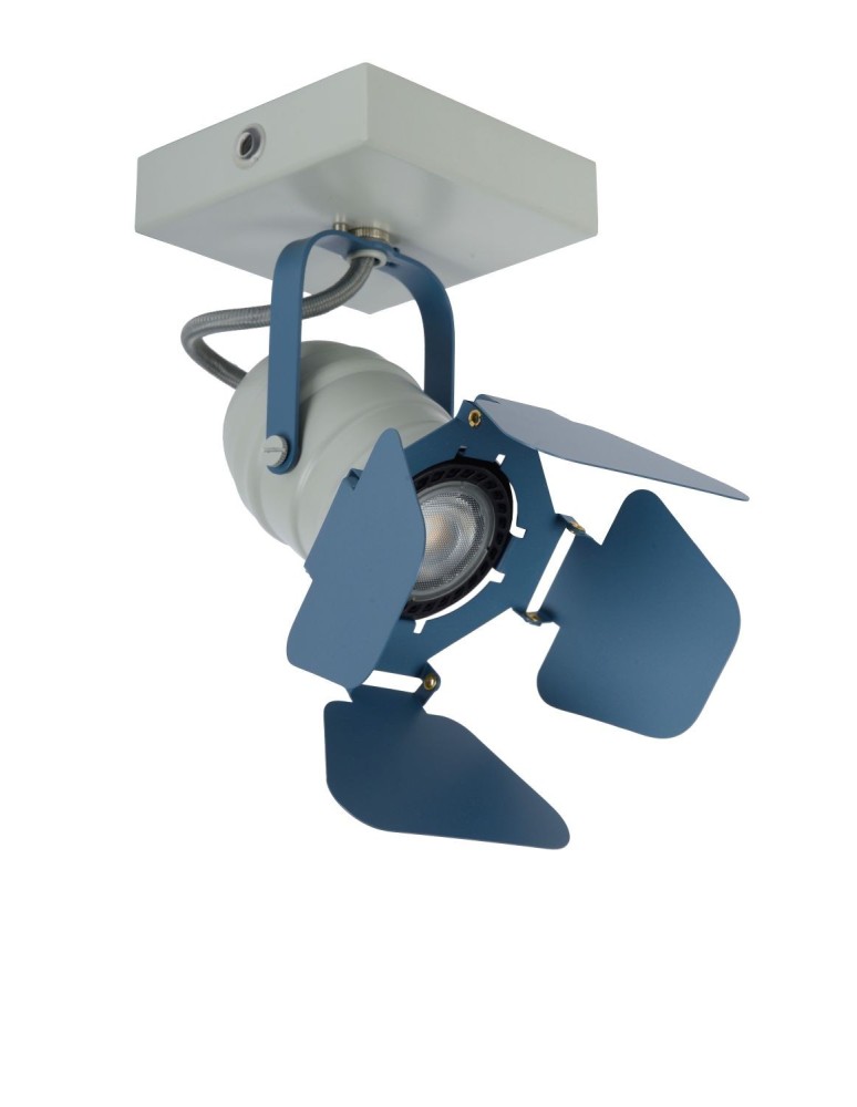 Reflektory sufitowe - Lucide PICTO Reflektor Sufitowy Niebieski 1xGU10 Styl Nowoczesny 17997/01/35 - produkt kolory-swiatla.pl 2