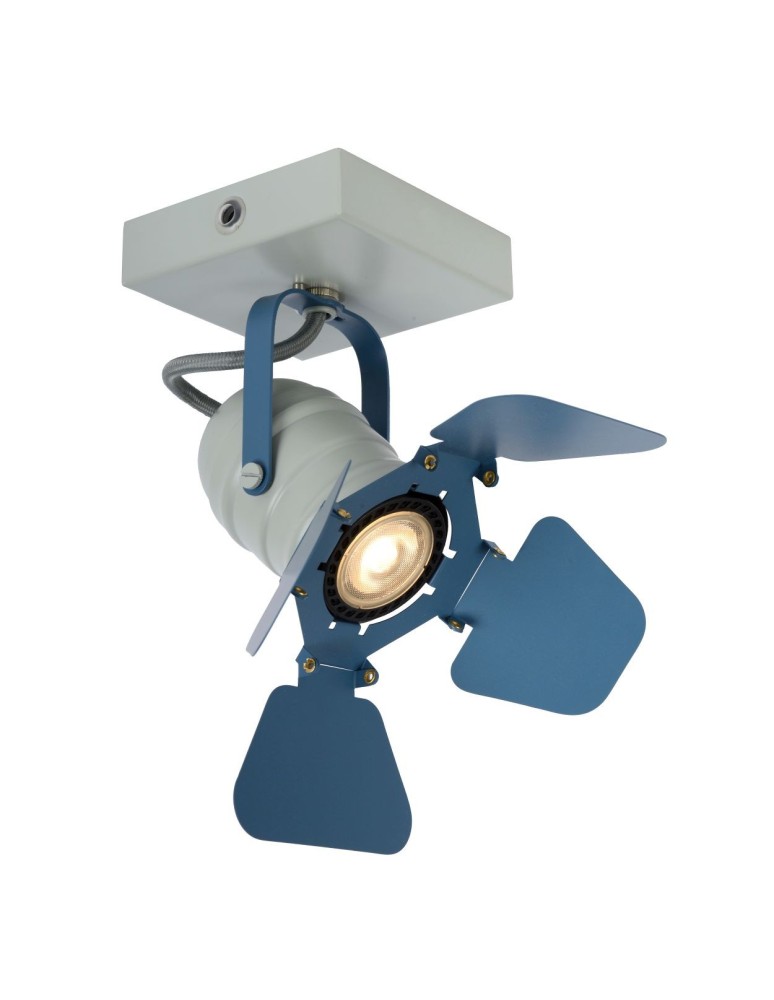 Reflektory sufitowe - Lucide PICTO Reflektor Sufitowy Niebieski 1xGU10 Styl Nowoczesny 17997/01/35 - produkt kolory-swiatla.pl 6