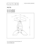 Reflektory sufitowe - Lucide PICTO Reflektor Sufitowy Niebieski 1xGU10 Styl Nowoczesny 17997/01/35 - produkt 8