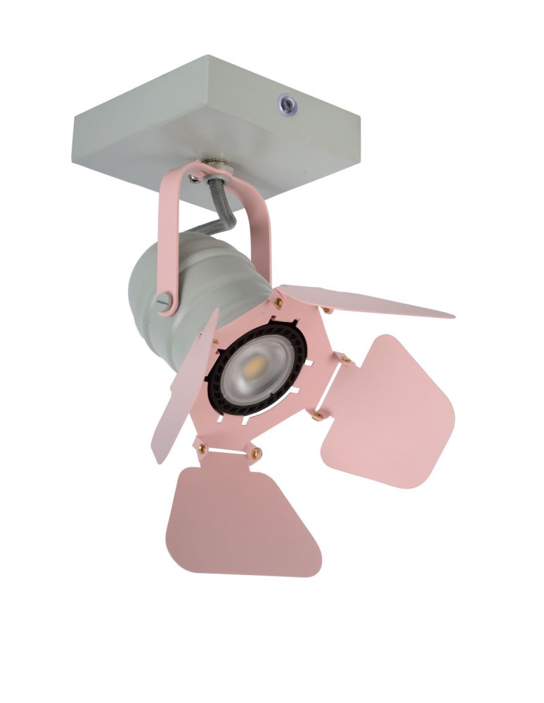 Reflektory sufitowe - Lucide PICTO Reflektor Sufitowy Różowy 1xGU10 Styl Nowoczesny 17997/01/66 - produkt kolory-swiatla.pl 2