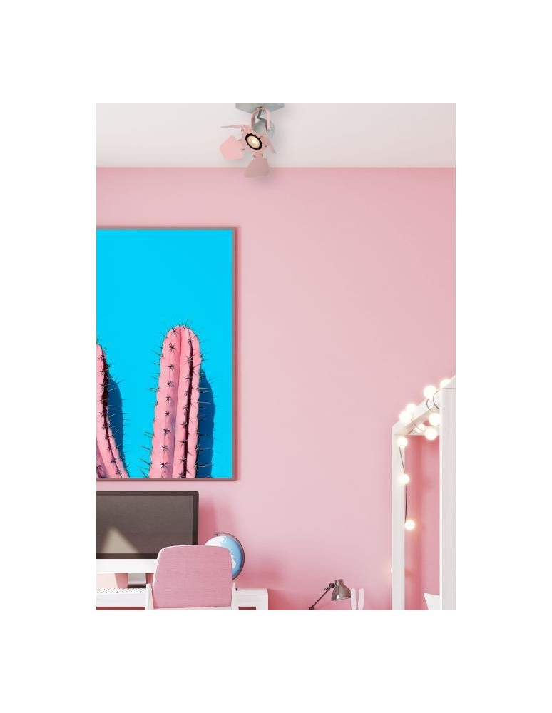 Reflektory sufitowe - Lucide PICTO Reflektor Sufitowy Różowy 1xGU10 Styl Nowoczesny 17997/01/66 - produkt kolory-swiatla.pl 4