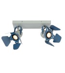 Spotlight ceiling lamps - Lucide PICTO Ceiling Spotlight Blue 2xGU10 Modern Style 17997/02/35 - product 1