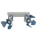 Spotlight ceiling lamps - Lucide PICTO Ceiling Spotlight Blue 2xGU10 Modern Style 17997/02/35 - product 2