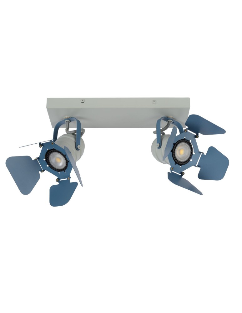 Spotlight ceiling lamps - Lucide PICTO Ceiling Spotlight Blue 2xGU10 Modern Style 17997/02/35 - product kolory-swiatla.pl 2