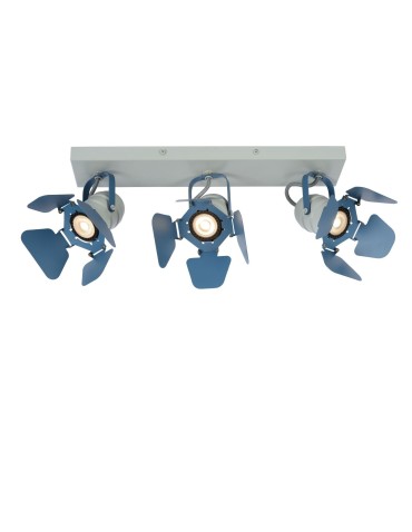 Lucide PICTO Reflektor Sufitowy Niebieski 3xGU10 Styl Nowoczesny 17997/03/35