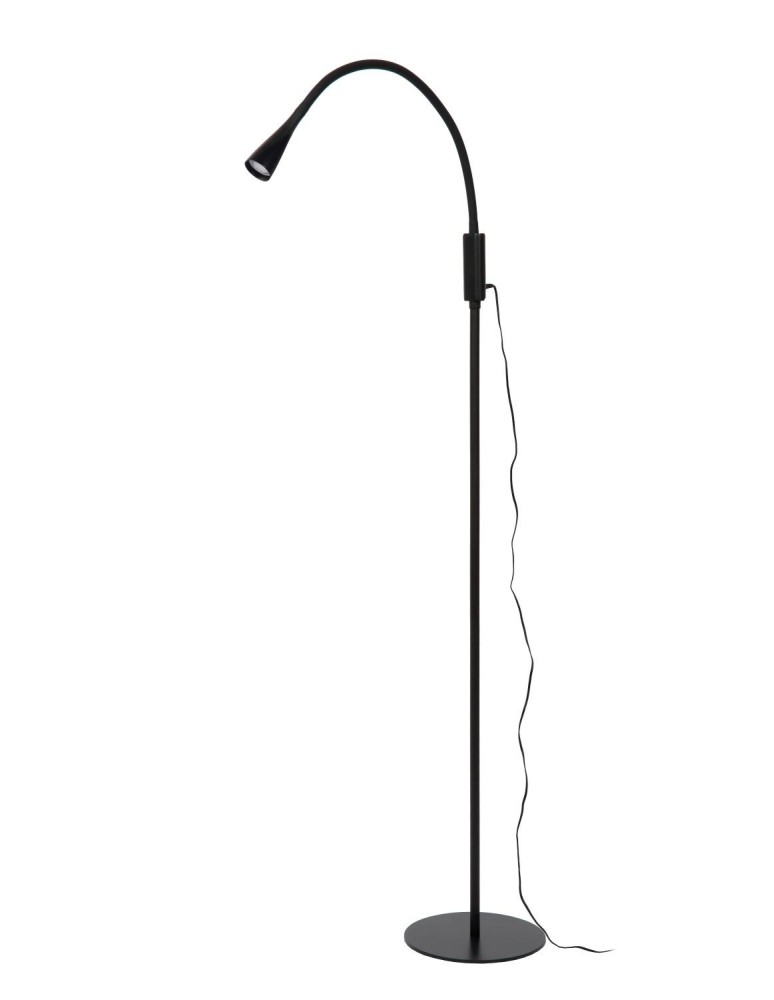 Adjustable floor lamps - Lucide ZOZY Reading Floor Black 1xLED Modern Style 18756/03/30 - product kolory-swiatla.pl 2