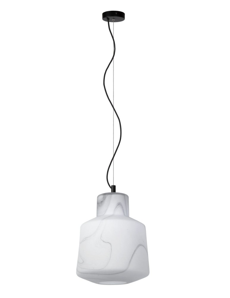 Lampy wiszące - Lucide ALISTAIR Wisząca Biały 1xE27 Styl Nowoczesny 20418/01/31 - produkt kolory-swiatla.pl 2