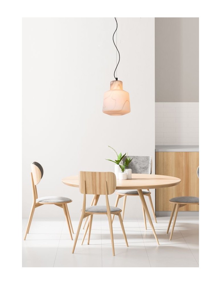 Lampy wiszące - Lucide ALISTAIR Wisząca Biały 1xE27 Styl Nowoczesny 20418/01/31 - produkt kolory-swiatla.pl 3