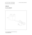 Lampy stołowe nowoczesne - Lucide GELKA Stołowa Dymiony Szary 1xE27 Styl Nowoczesny 20517/01/65 - produkt 3