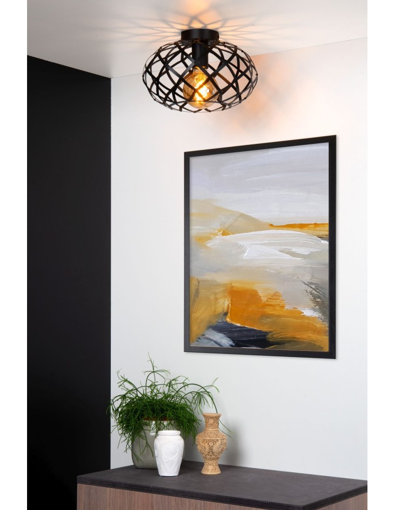 Lucide WOLFRAM Sufitowa Natynkowa Czarny 1xE27 Styl Nowoczesny 21117/30/30