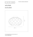 Lampy sufitowe - Lucide WOLFRAM Sufitowa Natynkowa Czarny 1xE27 Styl Nowoczesny 21117/30/30 - produkt 5