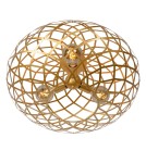Lampy sufitowe - Lucide WOLFRAM Sufitowa Natynkowa Złoty Matowy/Mosiądz 3xE27 Styl Nowoczesny 21117/65/02 - produkt 3