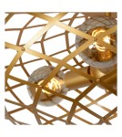 Lampy sufitowe - Lucide WOLFRAM Sufitowa Natynkowa Złoty Matowy/Mosiądz 3xE27 Styl Nowoczesny 21117/65/02 - produkt 4