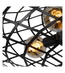 Ceiling lamps - Lucide WOLFRAM Surface Mounted Ceiling Black 3xE27 Modern Style 21117/65/30 - product 4