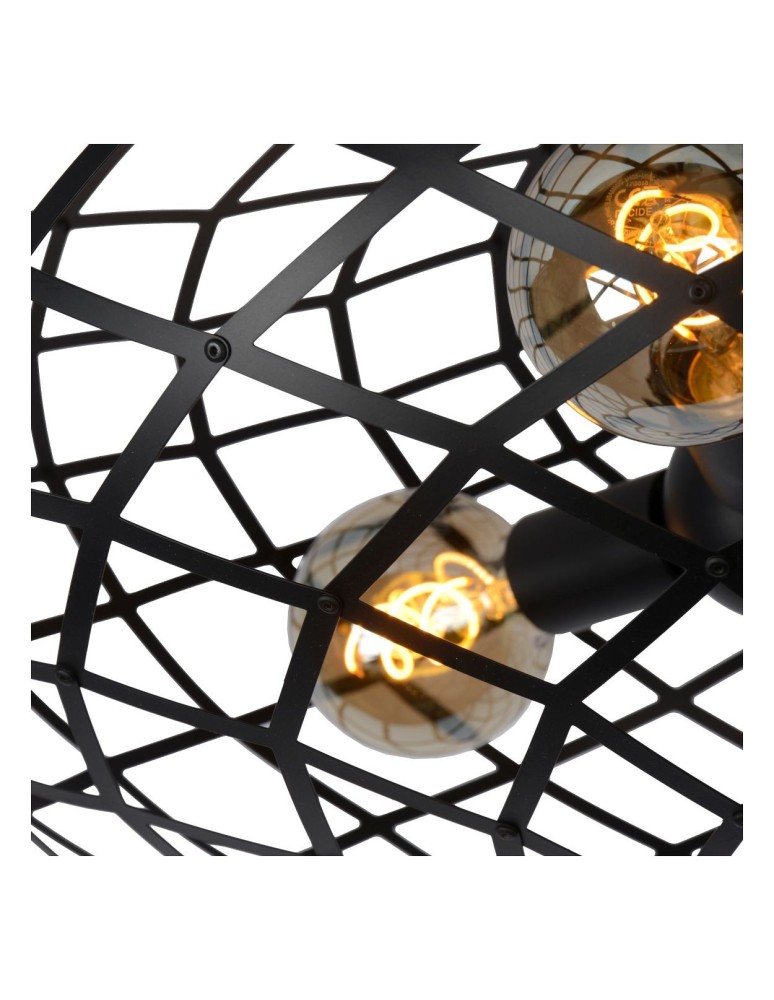 Lampy sufitowe - Lucide WOLFRAM Sufitowa Natynkowa Czarny 3xE27 Styl Nowoczesny 21117/65/30 - produkt kolory-swiatla.pl 4