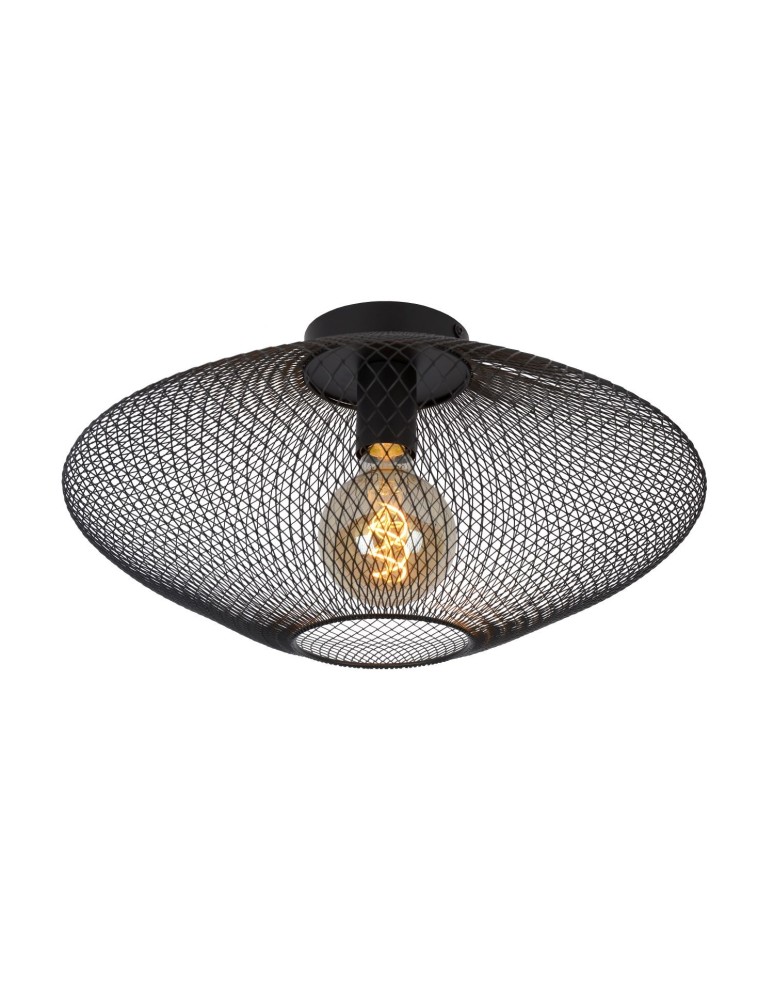 Ceiling lamps - Lucide MESH Surface Mounted Ceiling Black 1xE27 Modern Style 21123/45/30 - product kolory-swiatla.pl 1