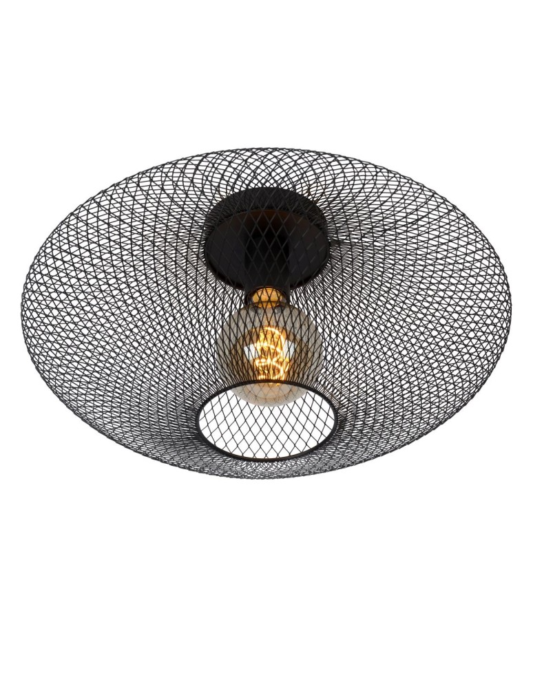 Ceiling lamps - Lucide MESH Surface Mounted Ceiling Black 1xE27 Modern Style 21123/45/30 - product kolory-swiatla.pl 3