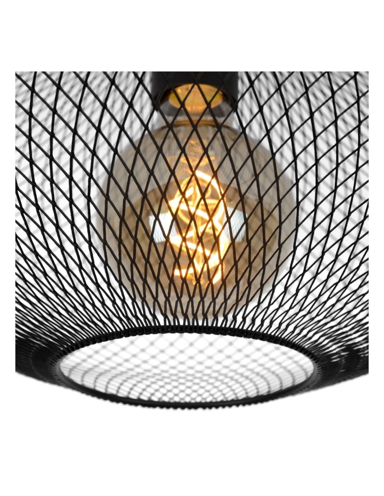 Ceiling lamps - Lucide MESH Surface Mounted Ceiling Black 1xE27 Modern Style 21123/45/30 - product kolory-swiatla.pl 4
