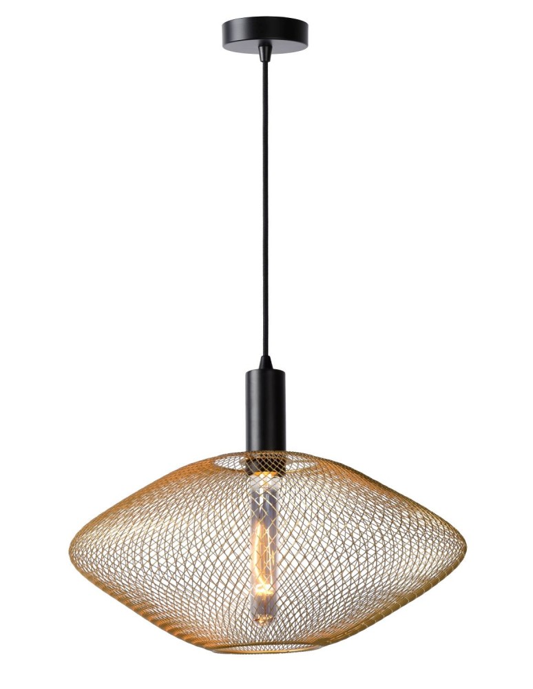 Lucide MESH Wisząca Złoty Matowy/Mosiądz 1xE27 Styl Nowoczesny 21423/45/02