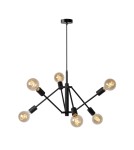 Lampy wiszące - Lucide LESTER Wisząca Czarny 6xE27 Styl Nowoczesny 21424/06/30 - produkt 1