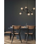 Lampy wiszące - Lucide LESTER Wisząca Czarny 6xE27 Styl Nowoczesny 21424/06/30 - produkt 3