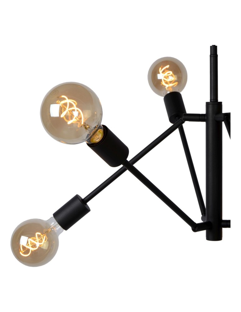 Lampy wiszące - Lucide LESTER Wisząca Czarny 6xE27 Styl Nowoczesny 21424/06/30 - produkt kolory-swiatla.pl 6