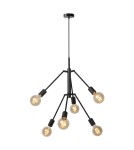 Lampy wiszące - Lucide LESTER Wisząca Czarny 6xE27 Styl Nowoczesny 21424/06/30 - produkt 9