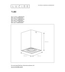 Ceiling luminaires for replaceable light source - Lucide TUBE Ceiling Spotlight Gold Matte/Brass 1xGU10 Modern Style 22953/01/02 - product 4