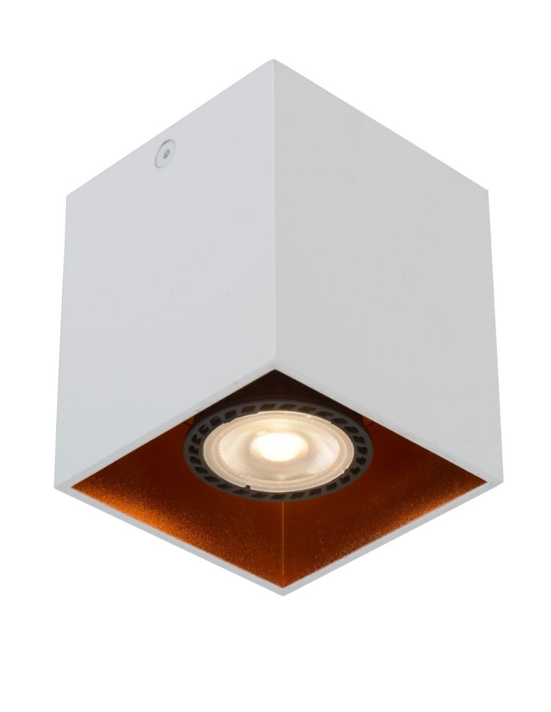 Oprawy sufitowe na wymienne źródło światła - Lucide BIDO Reflektor Sufitowy Biały 1xGU10 Styl Nowoczesny 22966/01/31 - produkt kolory-swiatla.pl 1