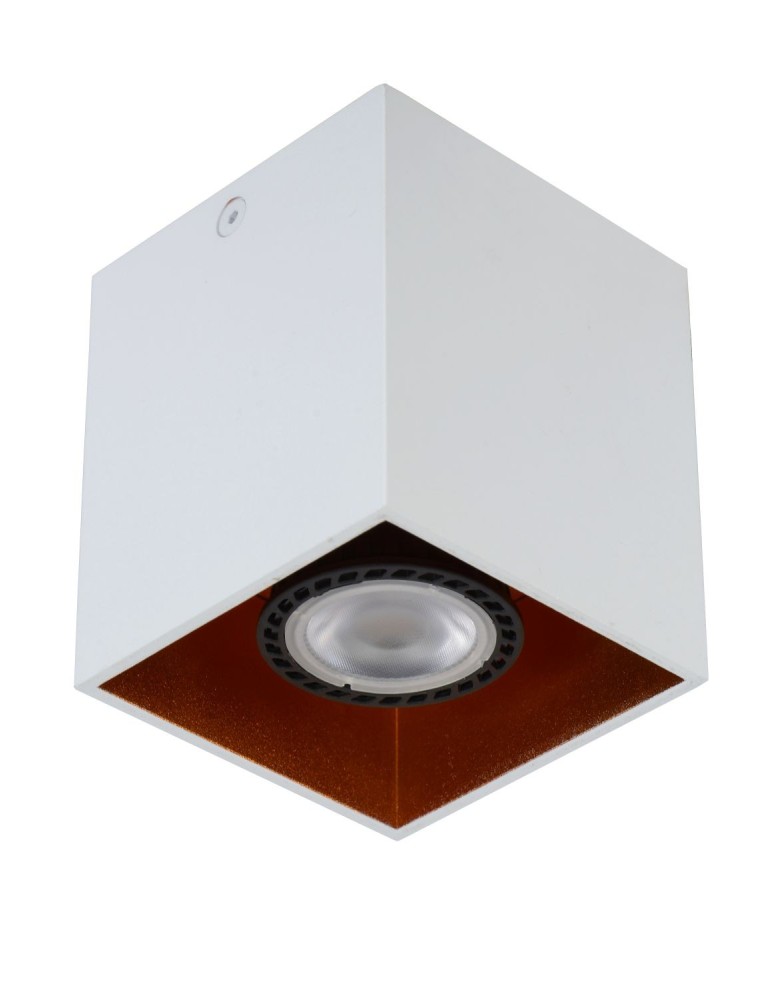 Oprawy sufitowe na wymienne źródło światła - Lucide BIDO Reflektor Sufitowy Biały 1xGU10 Styl Nowoczesny 22966/01/31 - produkt kolory-swiatla.pl 2