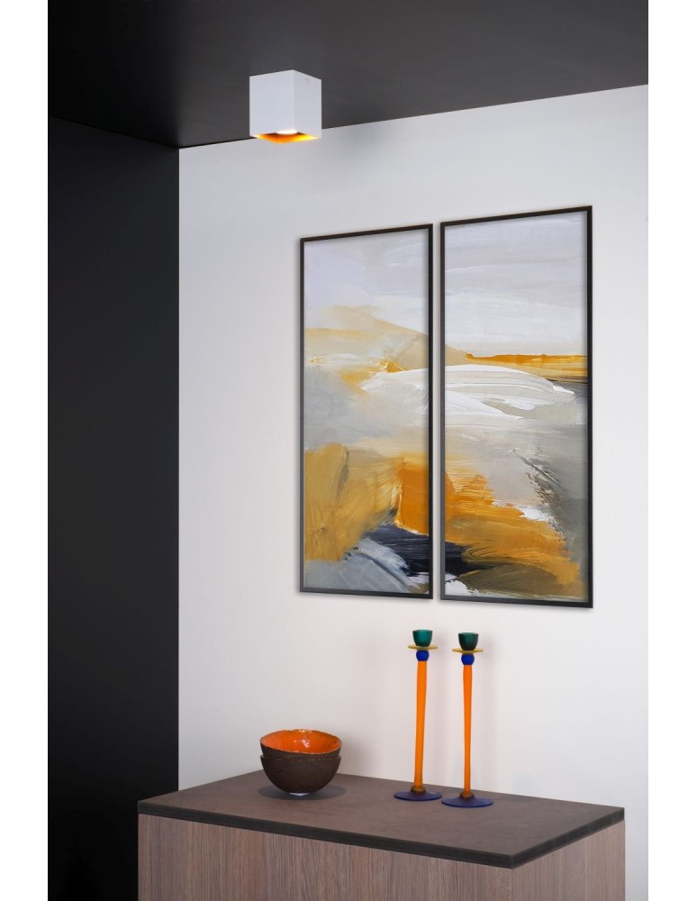 Oprawy sufitowe na wymienne źródło światła - Lucide BIDO Reflektor Sufitowy Biały 1xGU10 Styl Nowoczesny 22966/01/31 - produkt kolory-swiatla.pl 3