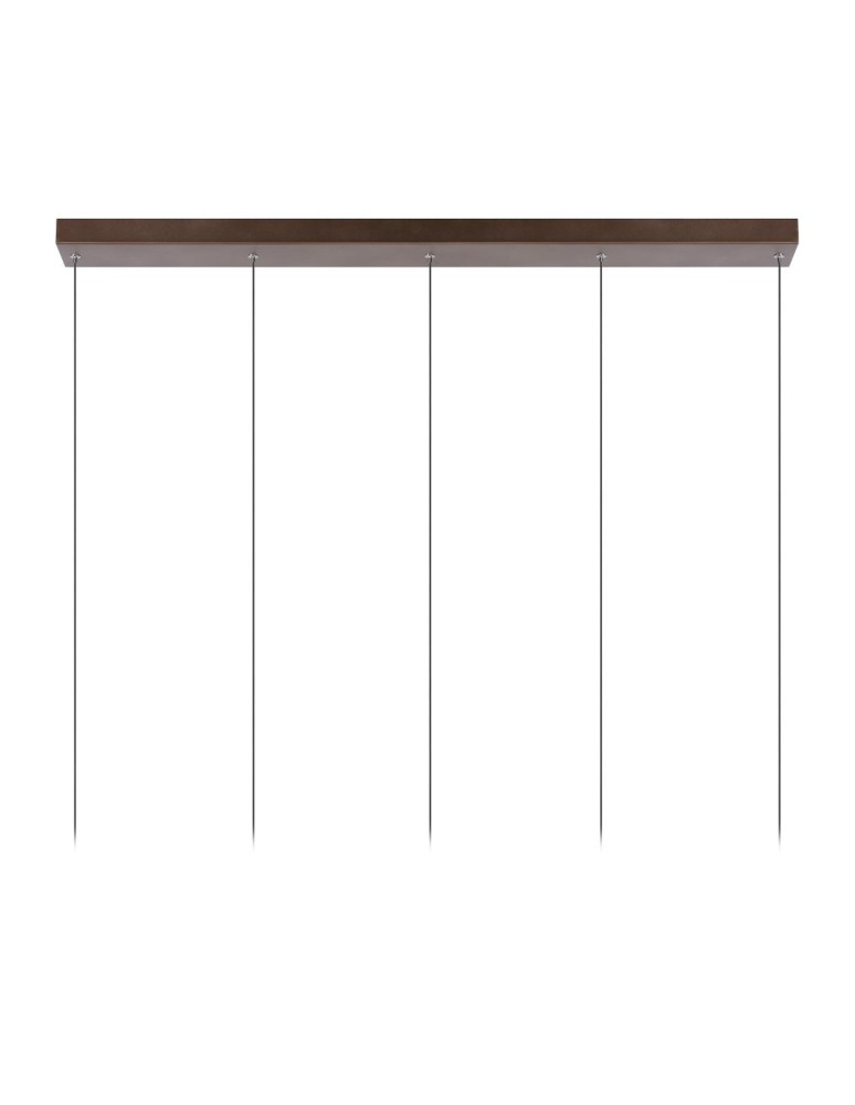 Lampy wiszące na listwie - Lucide MARGARY Wisząca Kawowy 5xLED Styl Nowoczesny 24400/30/96 - produkt kolory-swiatla.pl 3