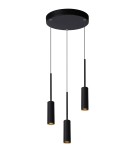 Lampy wiszące LED - Lucide TUBULE Wisząca Czarny 3xLED Styl Nowoczesny 24401/21/30 - produkt 1